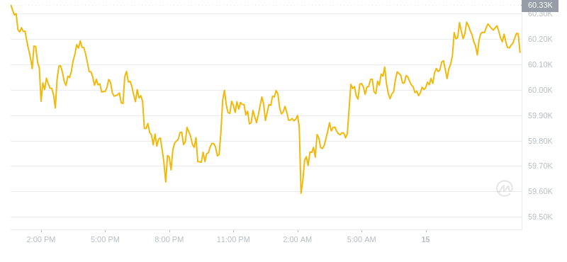 2024年09月15日比特币价格